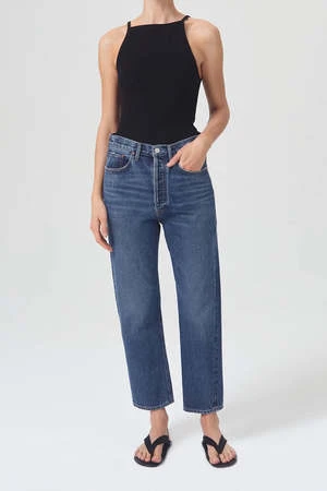 AGOLDE90 S CROP Denim Jeans - RANGE - Image 2
