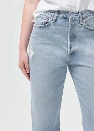 AGOLDE90's Crop Mid Rise Straight - Nerve - Image 4