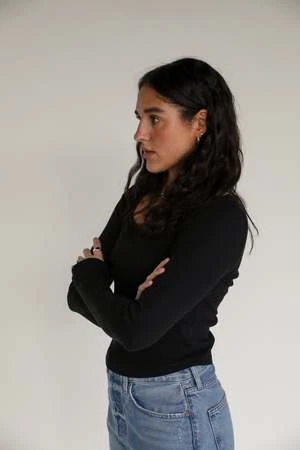 AGOLDEAgolde Ridley Top - Black - Image 2