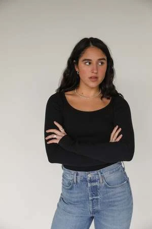 AGOLDEAgolde Ridley Top - Black - Image 3