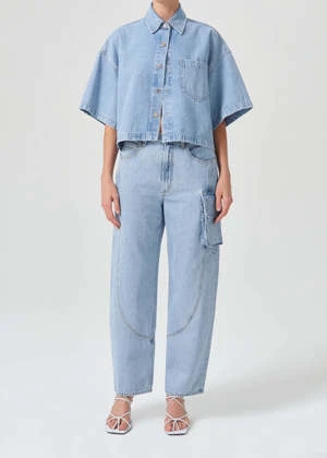 AGOLDEAgolde Rona Box Shirt - Tomorrow - Image 8