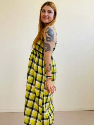 Altar HouselineLeah Dress - Bumblebee Checker - Image 3