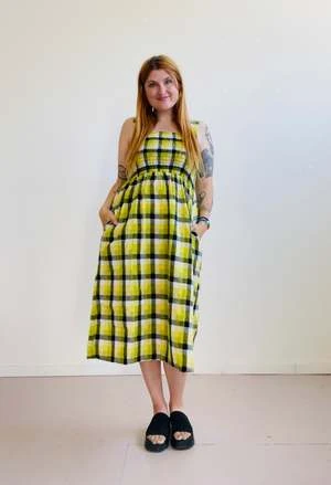 Altar HouselineLeah Dress - Bumblebee Checker - Image 5