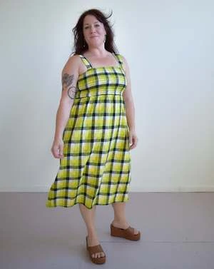 Altar HouselineLeah Dress - Bumblebee Checker - Image 6