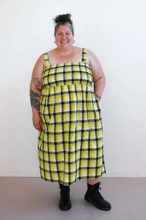 Altar HouselineLeah Dress - Bumblebee Checker - Image 9