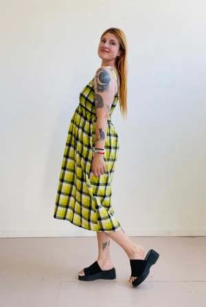 Altar HouselineLeah Dress - Bumblebee Checker - Image 10