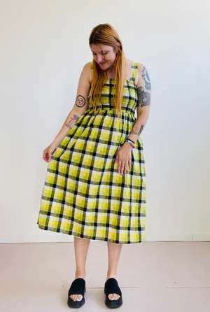 Altar HouselineLeah Dress - Bumblebee Checker - Image 11