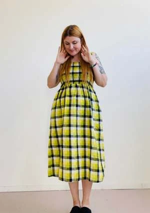 Altar HouselineLeah Dress - Bumblebee Checker - Image 13