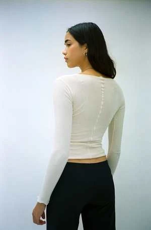 BaserangePama Long Sleeve - Ecru - Image 3