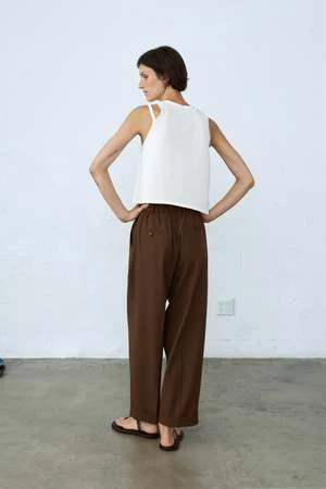 CorderaViscose Cut Out Top - Marshmallow - Image 4