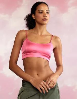 CYNTHIA ROWLEYCasey Satin Bralette - HTPNK - Image 2