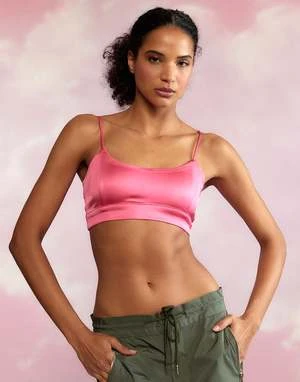 CYNTHIA ROWLEYCasey Satin Bralette - HTPNK