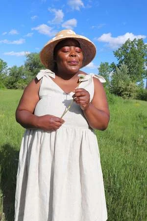 Eliza FaulknerBunni Dress - Raw Linen - Image 9