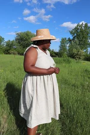 Eliza FaulknerBunni Dress - Raw Linen - Image 10