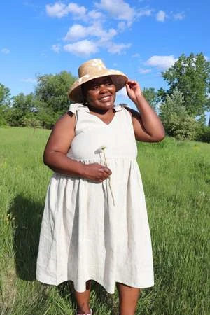 Eliza FaulknerBunni Dress - Raw Linen - Image 14