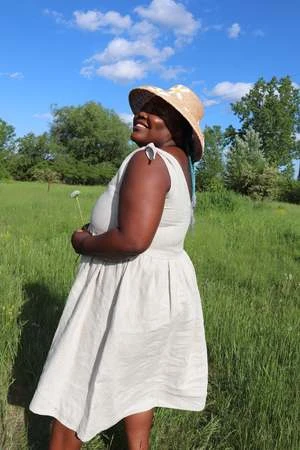 Eliza FaulknerBunni Dress - Raw Linen - Image 15