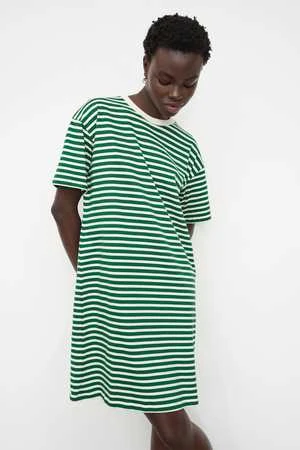 KowtowEveryday Boxy Dress - Evergreen Stripe - Image 3