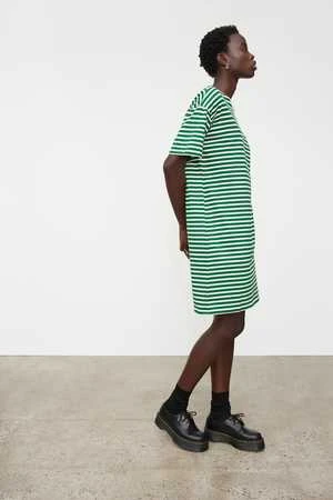 KowtowEveryday Boxy Dress - Evergreen Stripe - Image 5