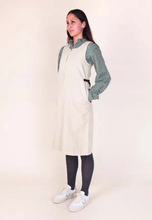 GramicciCanvas Mid-Length Dress - Dusty Greige - Image 2