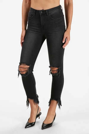 L'agenceHigh Line High Rise Skinny Jean - Night Destruction - Image 2
