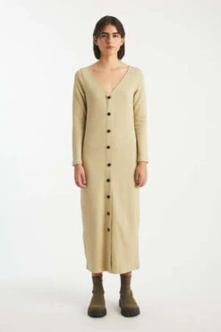 Rita RowHoffman Dress - Light Khaki