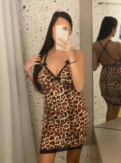HOPELESSHopeless Edwina Dress - Leopard Mesh