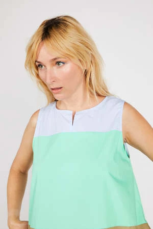 Intentionally BlankTinted Colorblock Dress - Light Blue - Image 2