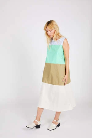 Intentionally BlankTinted Colorblock Dress - Light Blue