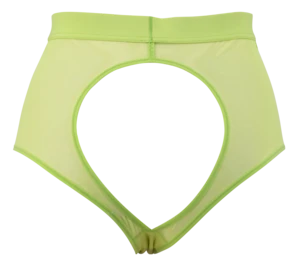 La Fille D'oLa Fille D'O Pompidou Reversible High-Waisted Brief - Lime - Image 5