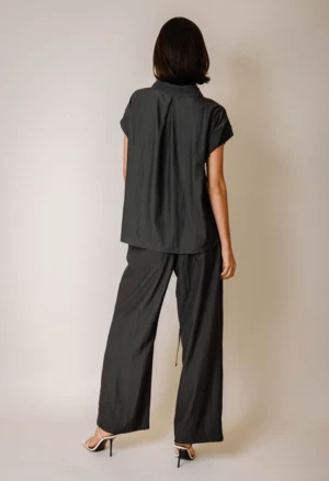 NKCLagoon Drawstring Pants - Dark Green/Grey - Image 3
