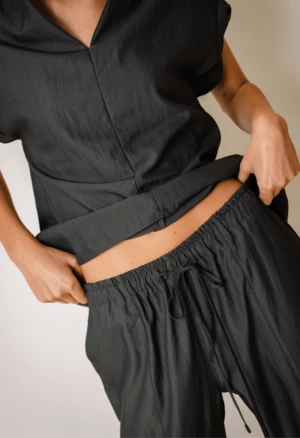 NKCLagoon Drawstring Pants - Dark Green/Grey - Image 4