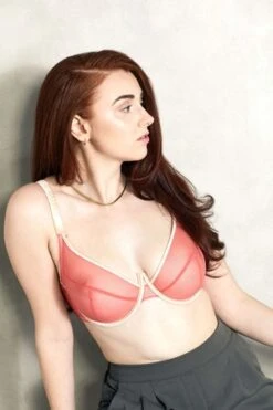Adina ReayLizzie Bra - Hot Pink/Beige