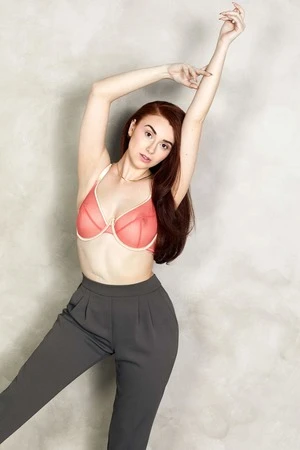 Adina ReayLizzie Bra - Hot Pink/Beige - Image 3