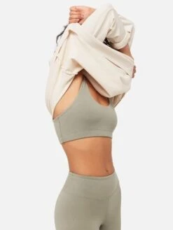 MATE The Labelthe Label Organic Stretch Sports Bra - Sage