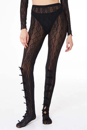 Find Me NowMariposa Bow Tights - Night - Image 2