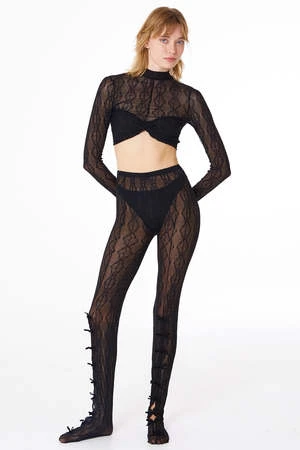 Find Me NowMariposa Bow Tights - Night - Image 5