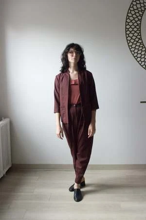 MeemozaMaelle Wool Pants - Aubergine - Image 5