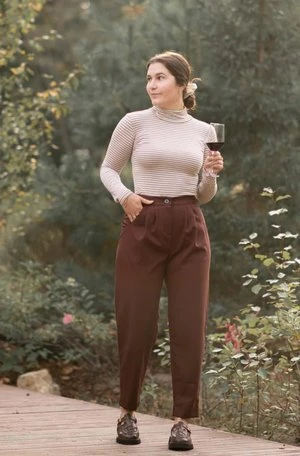 MeemozaMaelle Wool Pants - Aubergine - Image 7