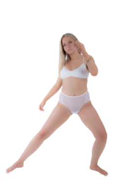 Rachel MillsMesh Full Brief PANTIES - White