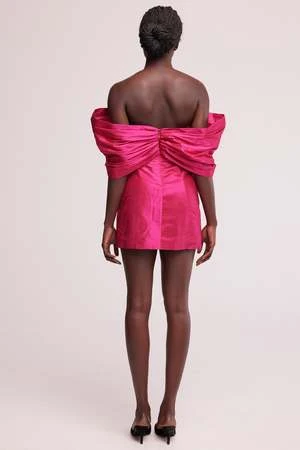 BaabyMini Bow Dress - Fuchsia - Image 5