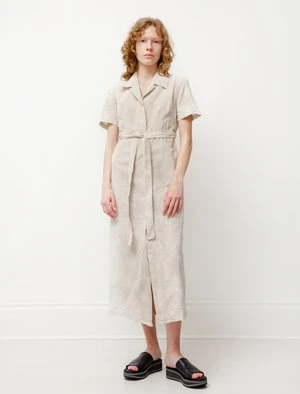 Our LegacyCotton Linen Narrow Shirtdress - White Coated - Image 2