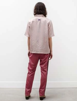 NeedlesNarrow Track Pant - Poly Smoke Pink - Image 4