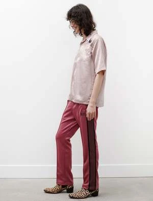 NeedlesNarrow Track Pant - Poly Smoke Pink - Image 3