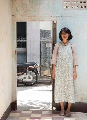 KAAREMNeedle Halter Print Removable Straps Dress - Blue Floral Print IV