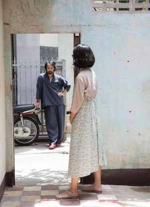 KAAREMNeedle Halter Print Removable Straps Dress - Blue Floral Print IV - Image 3