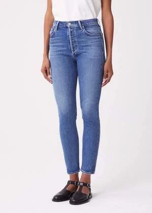 AGOLDENico High Rise Slim Fit In Betray-Blue - Image 4