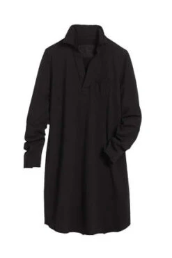 Frank & EileenNicole Henley Dress - Black