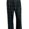 No.6Kent Pant - Black/Green Plaid