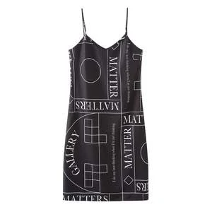 Matter Matters GalleryBRAND NAME 'Not' / Pattern Tank Dress - Black - Image 4