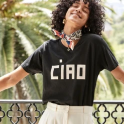 Clare V.Original Tee - Black Ciao